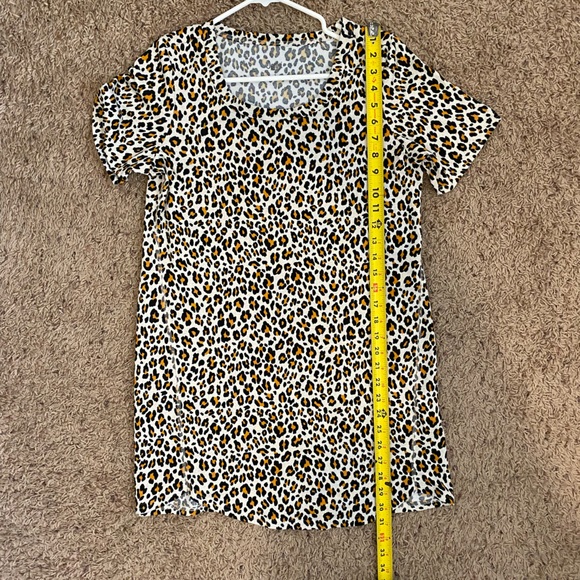 NEW Jenni Cheetah Pajama Dress size Small - Picture 3 of 10
